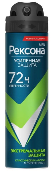 Изображение товара Антиперспирант Rexona Men аэрозоль Экстремальная защита 150мл Антиперспирант Rexona Men аэрозоль Экстремальная защита 150мл фотография
