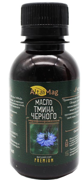 Изображение товара Масло Тмина черного АлтайМаг 100мл Масло Тмина черного АлтайМаг 100мл фотография