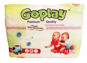 Подгузники GoPlay Premium Quality Ультротонкиe M 6-11кг №36