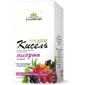 Кисель сладкая ягодка ассорти Алтайфлора стик 20г №10