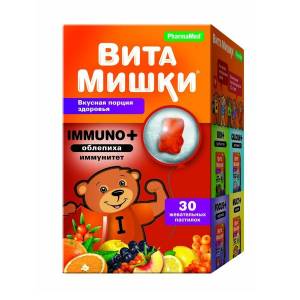 ВитаМишки Иммуно+ с облепихой пастилки жевательные 2,5г 30 шт