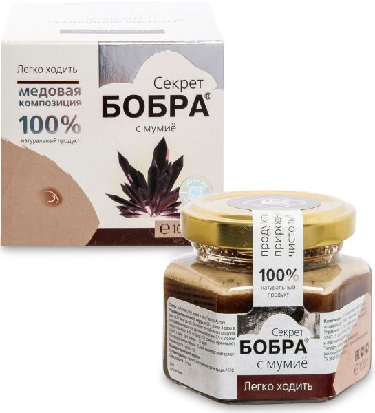 Изображение товара Медовая композиция Секрет бобра с мумиё Медовая композиция Секрет бобра с мумиё фотография