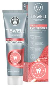 Зубная паста Tiswell отбеливающая энзимная со вкусом грейпфрута Detox Отбеливание 110г