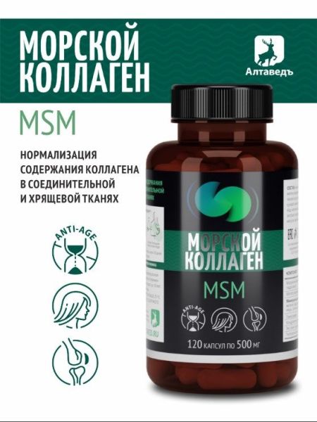 Изображение товара Натурведъ Морской коллаген + MSM №55 Алтаведъ 120 капсул Натурведъ Морской коллаген + MSM №55 Алтаведъ 120 капсул фотография