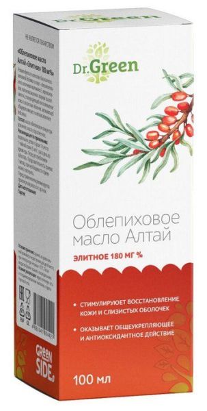 Изображение товара Масло Облепиховое алтай элитное Greenside 100мл Масло Облепиховое алтай элитное Greenside 100мл фотография