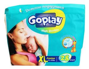 Подгузники GoPlay High Quality дышащие XL 11-25 кг №28