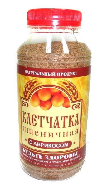 Изображение товара Клетчатка пшеничная абрикос, 270 г Клетчатка пшеничная абрикос, 270 г фотография