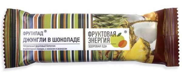 Изображение товара Батончик фрутилад джунгли в шоколаде 40 г Батончик фрутилад джунгли в шоколаде 40 г фотография